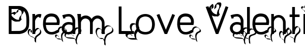 Dream Love Valentine font preview